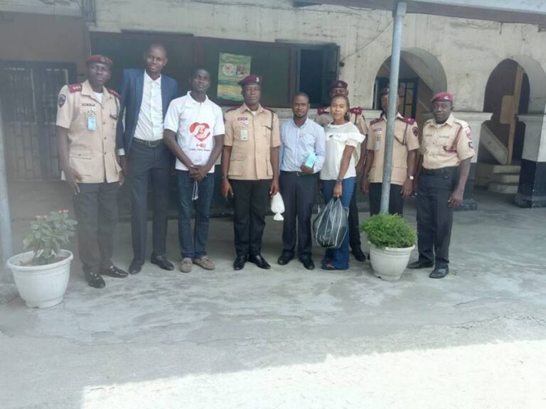 HEI joined FRSC in visiting the Accident ward of Lagos Island General Hospital