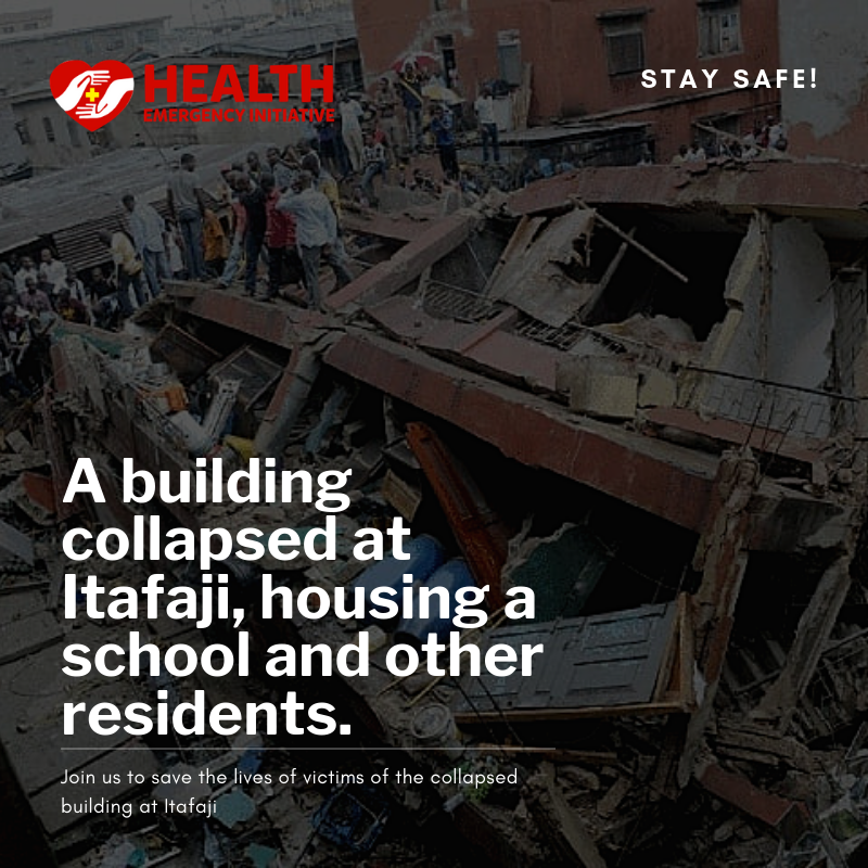 A building collapsed at Itafaji, housing a school and other residents