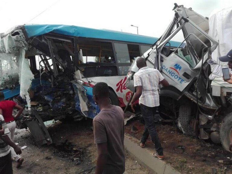 BRT And Dangote Truck Accident