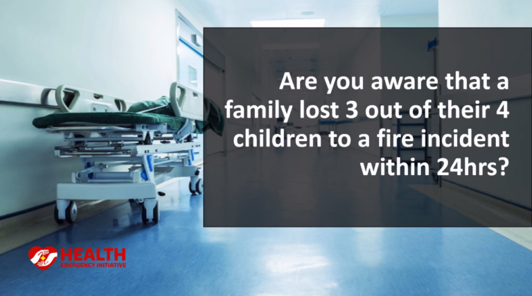 Still on the fire incident that happened to the Julius Family