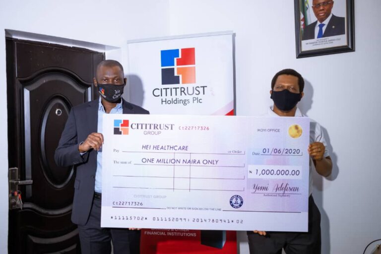 Cititrust Donates  for PPE Procurement
