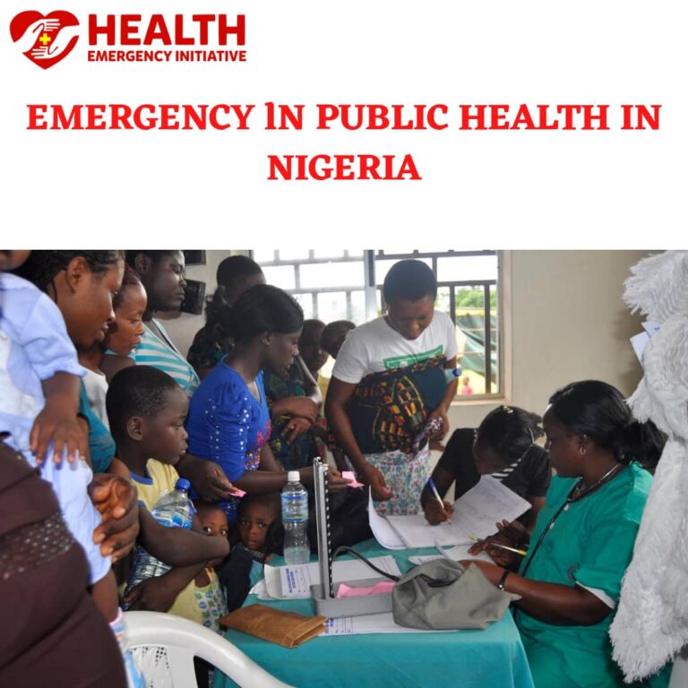Emergency in Nigeria’s Public Health