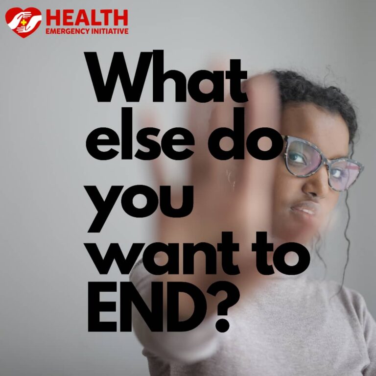 What Else Do You Want To END?