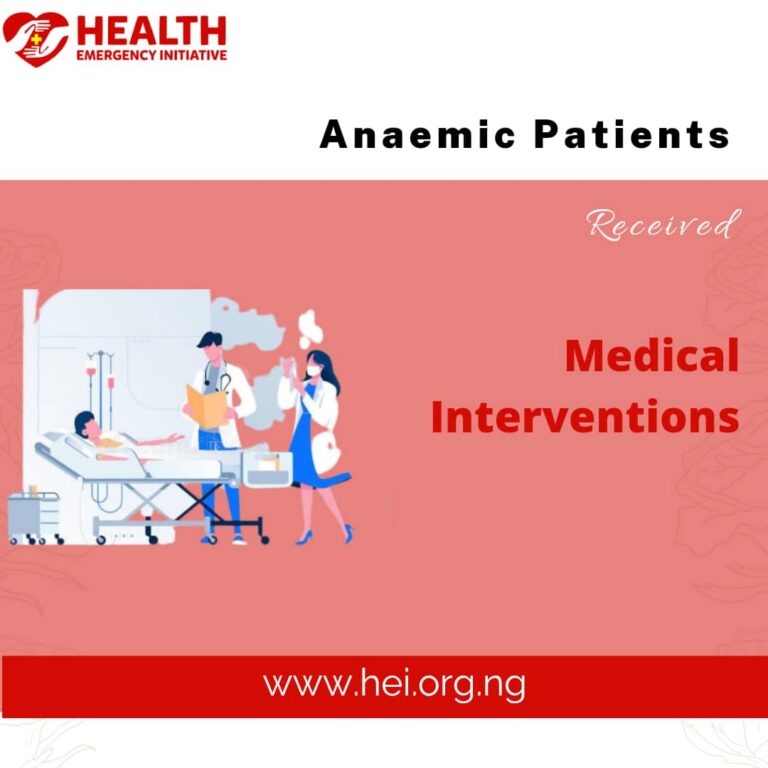 Anaemic patients received Medical Interventions