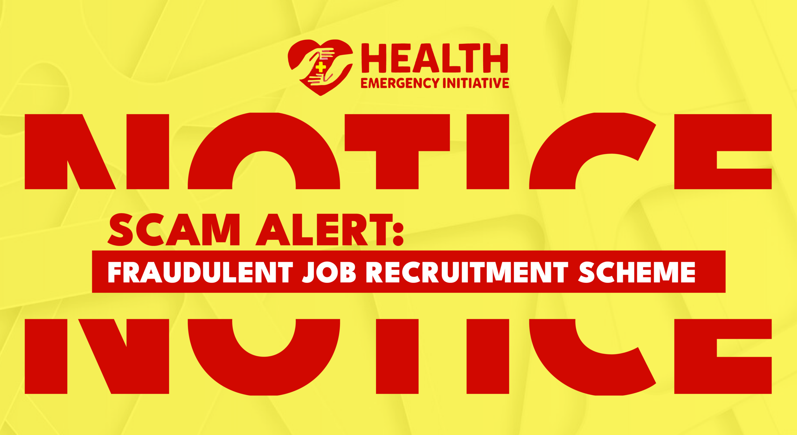 Important Notice: Beware of Fraudulent Recruitment Activities